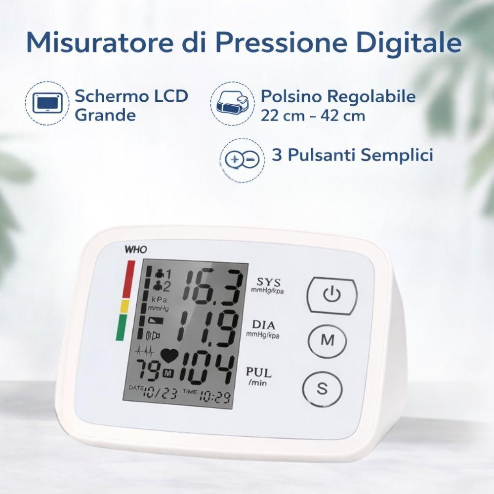  misuratore di pressione a batteria con schermo - foto 5