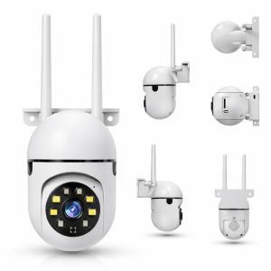 Telecamera di sicurezza wifi 4k ptz da esterno con visione notturna e audio bidirezionale