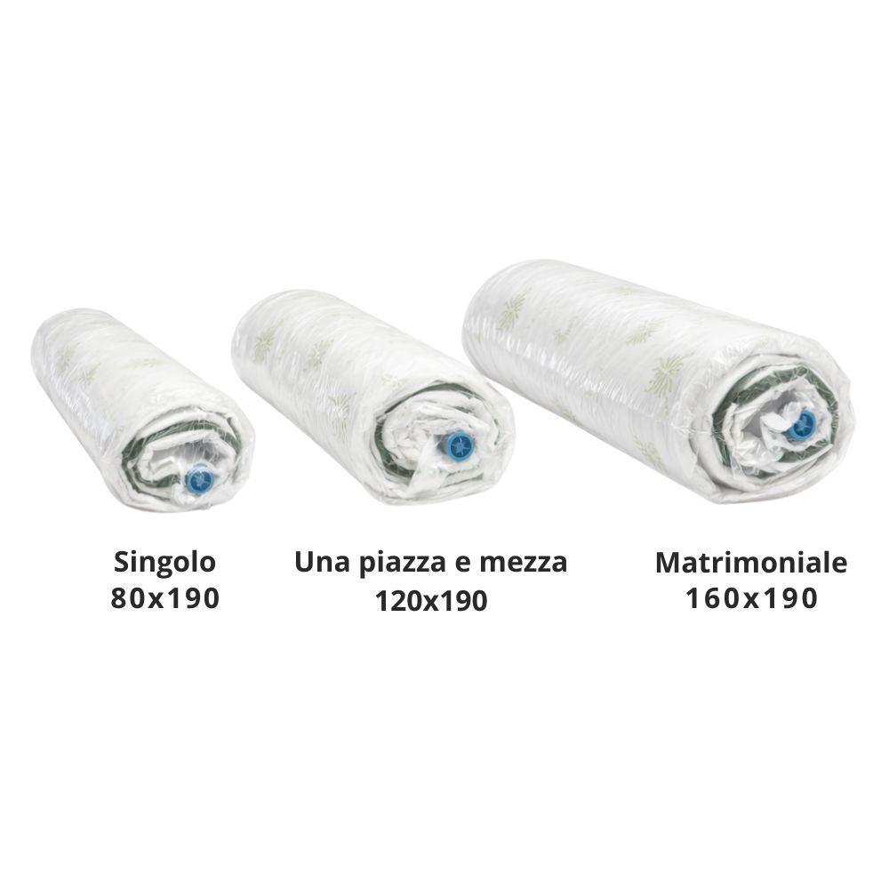  materasso in aloe vera da 25 cm con rivestimento antibatterico  , imbottitura 200 g su entrambi i lati e manici . - foto 5