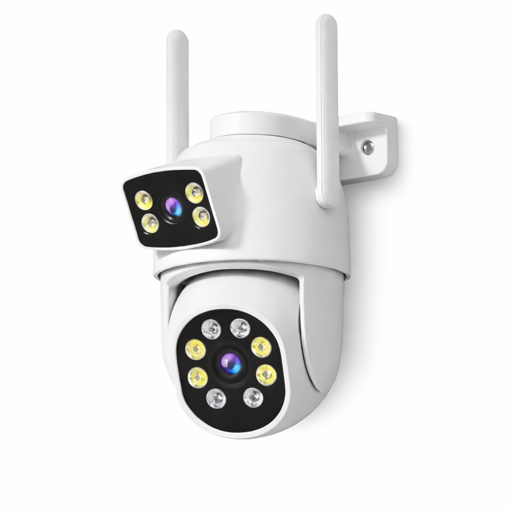  telecamera di sorveglianza wifi esterna 360° con visione notturna a colori e infrarossi ir - foto 1