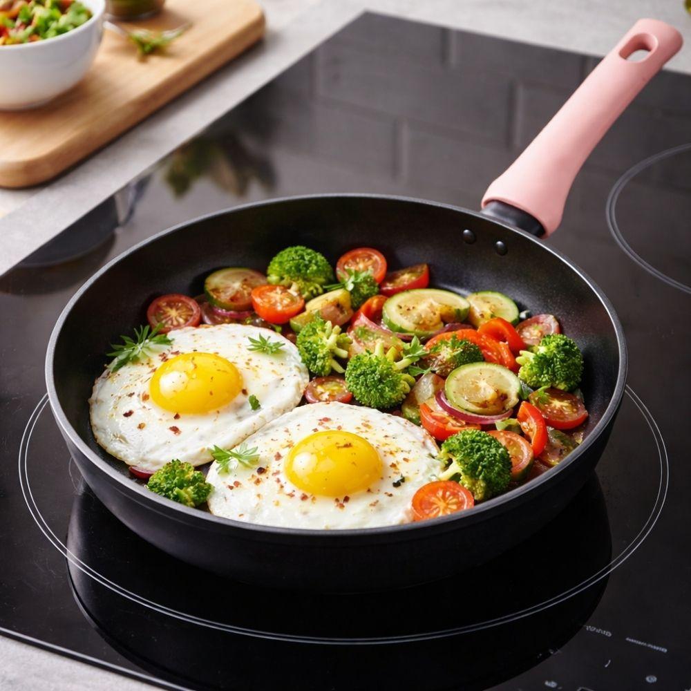  padella 24 cm antiaderente adatta a tutti i piani di cottura - foto 4