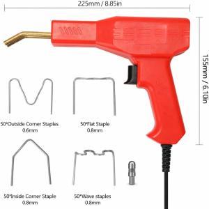 Pistola saldatrice per plastica a caldo con graffe rinforzate e accessori per riparazioni professionali