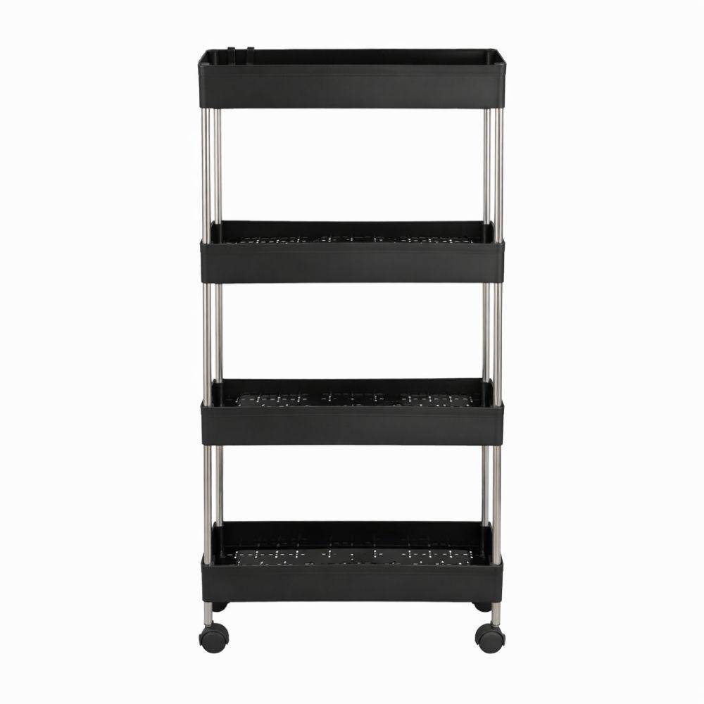  carrello salvaspazio a 4 ripiani con ruote per cucina – bagno – ripostiglio - foto 1