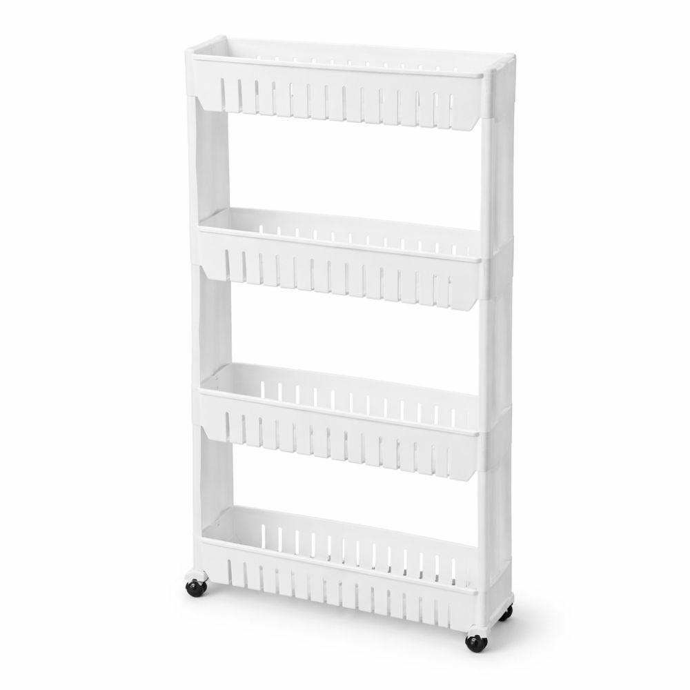  carrello slim e compatto a 4 livelli con ruote per ogni spazio di casa - foto 1