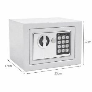Cassaforte di sicurezza elettronica digitale casa ufficio con chiave e codice 6l