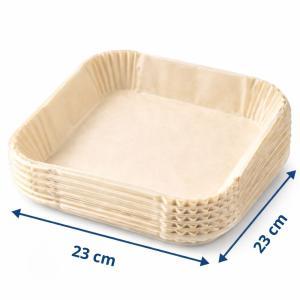 Carta per friggitrice ad aria monouso 150 pezzi –23x23 cm antiaderente e antisporco