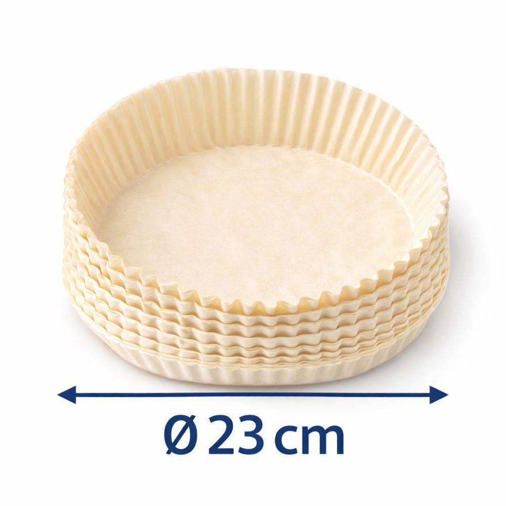  carta per friggitrice ad aria monouso 150 pezzi –23x23 cm antiaderente e antisporco - foto 3