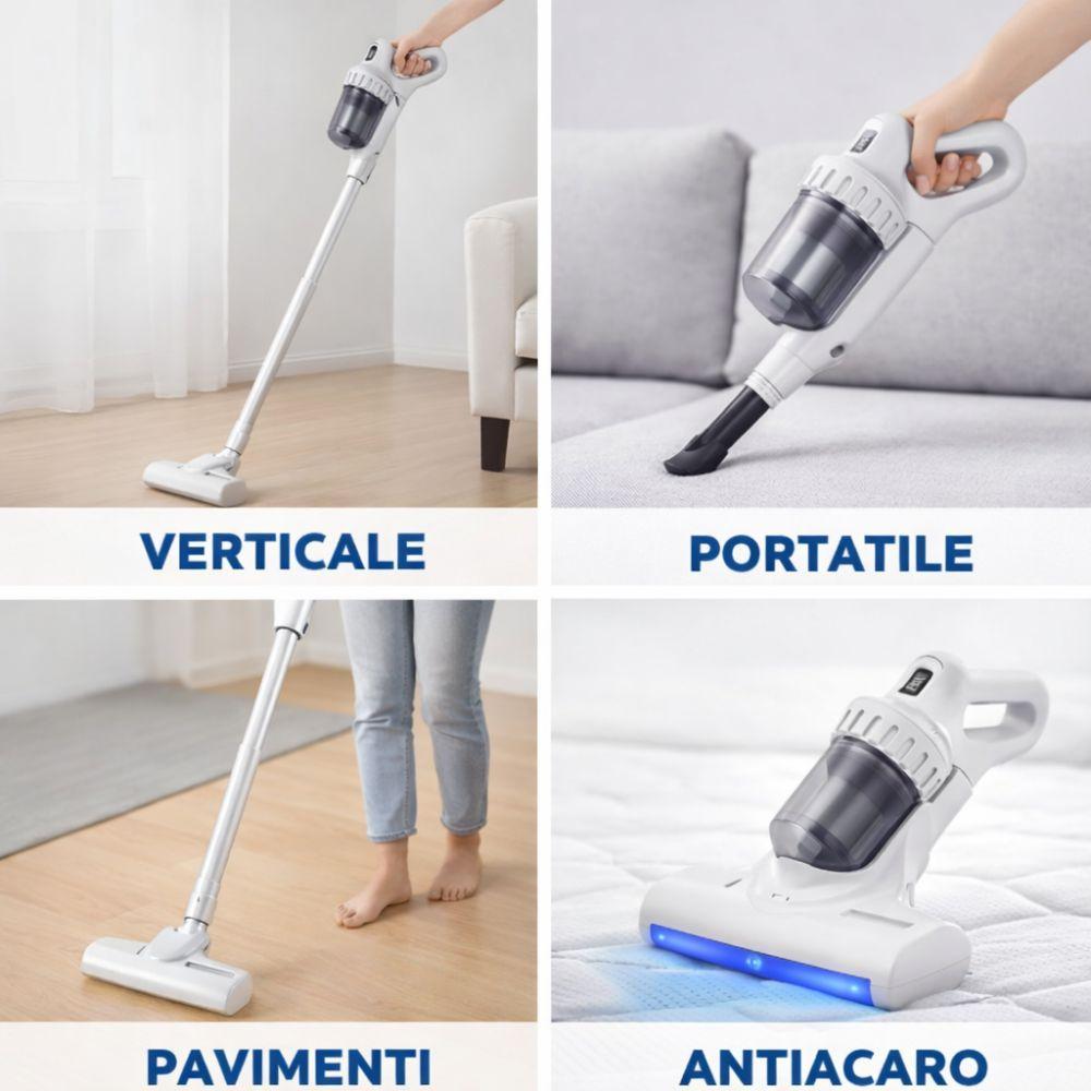  aspirapolvere senza fili 4 in 1 con accessori – pulizia totale e massima libertà - foto 5