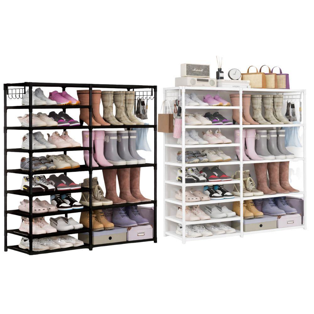  scarpiera salvaspazio con appendiabiti e ripiani multipli – organizzatore verticale per ingresso e casa - foto 1