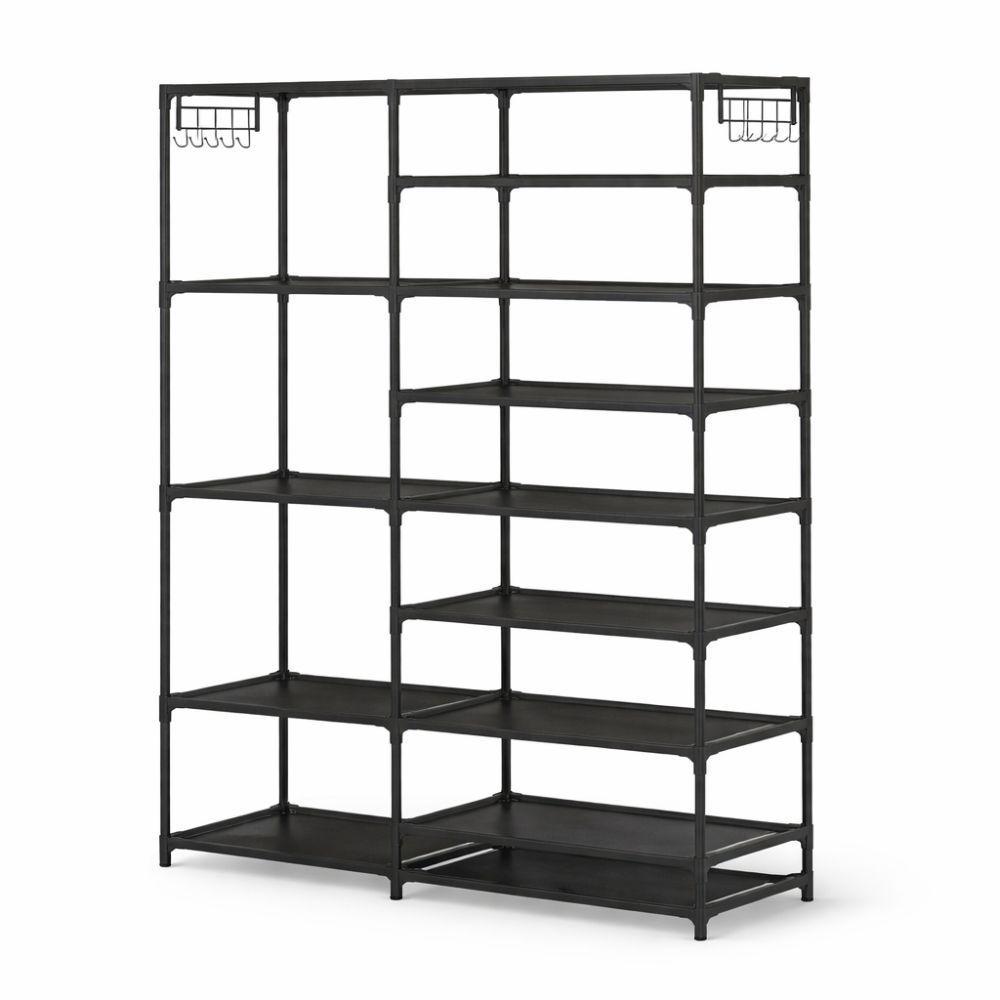  scarpiera salvaspazio con appendiabiti e ripiani multipli – organizzatore verticale per ingresso e casa - foto 2