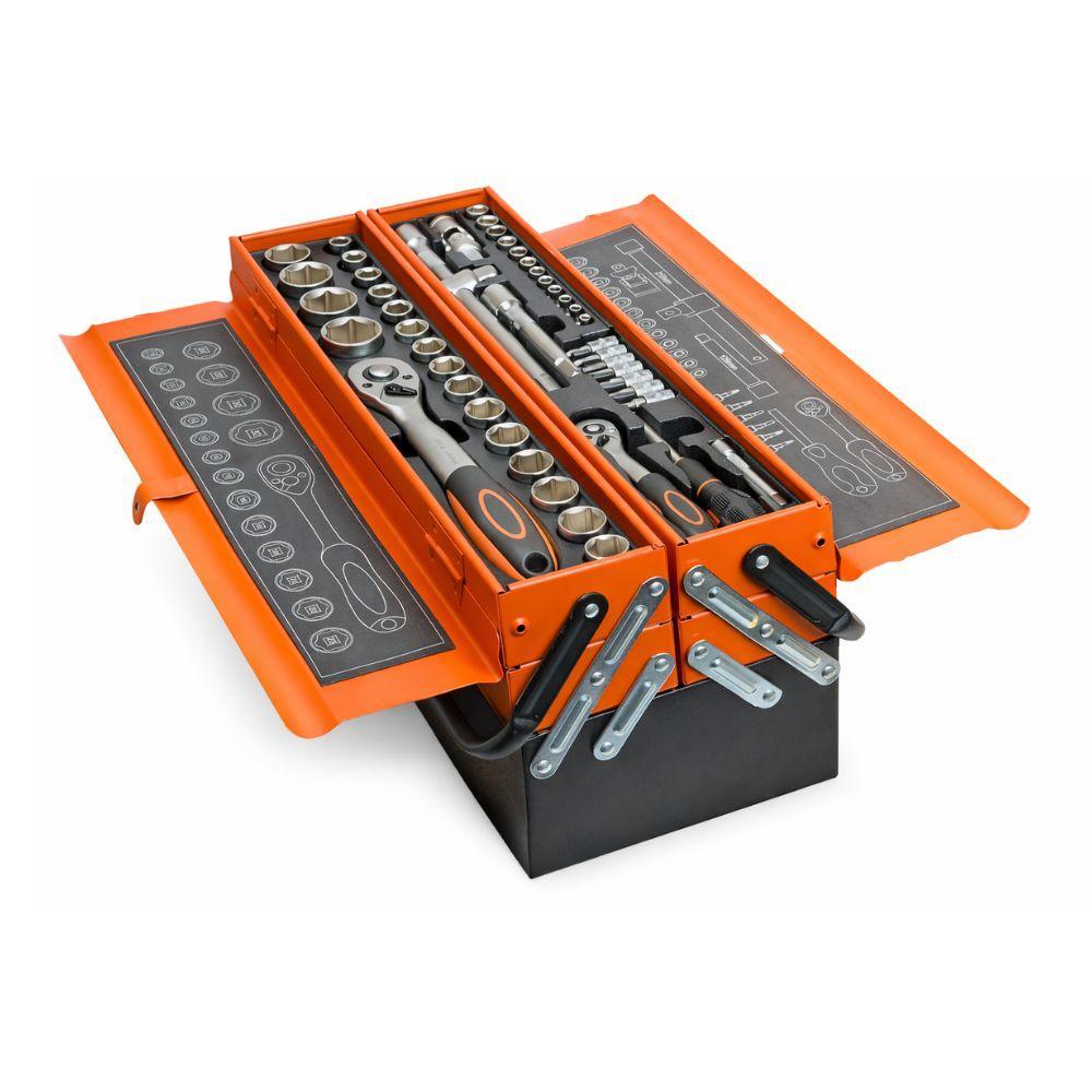  cassetta attrezzi completa 85 pezzi a 5 scomparti - foto 4