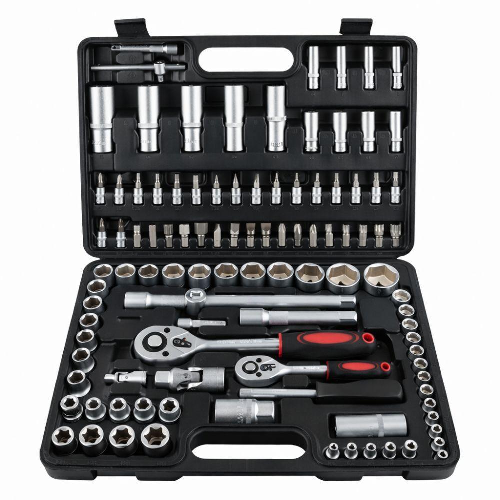  set di 108 chiavi a bussola professionali con valigetta – tutto in un unico set - foto 1