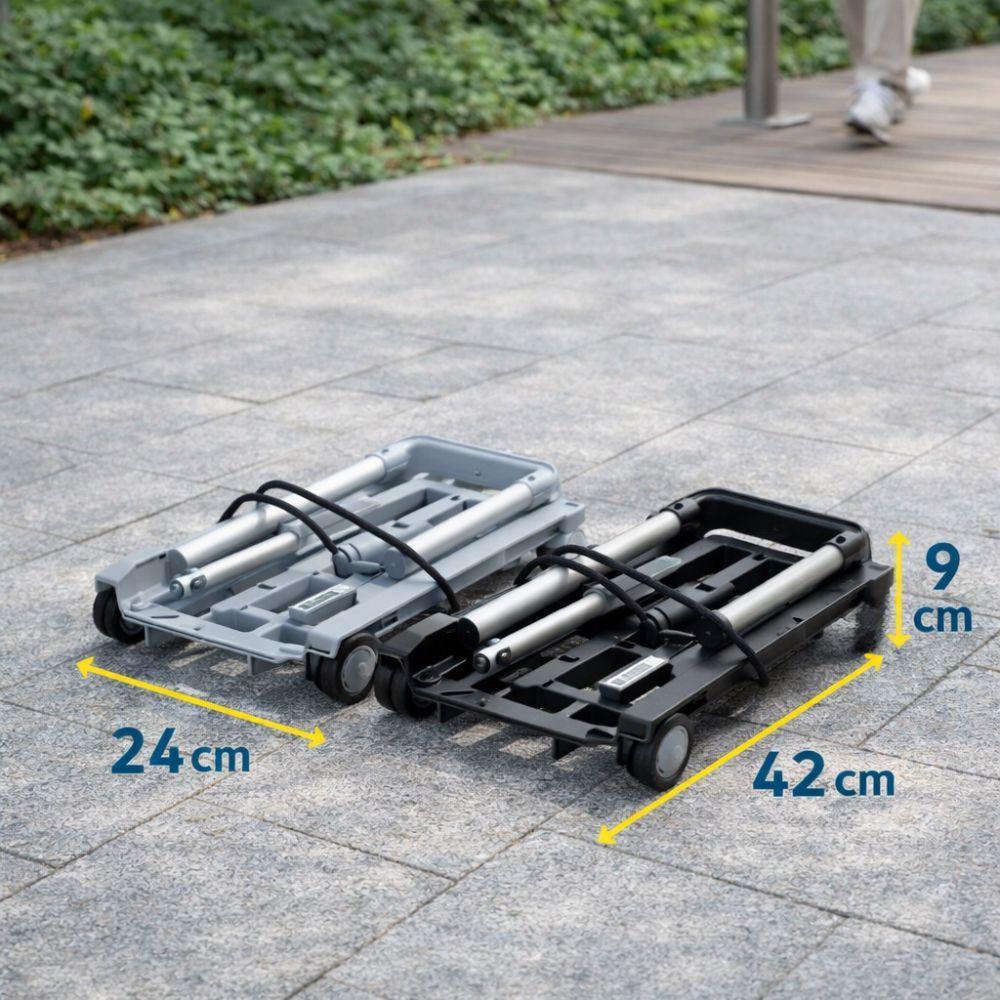  trolley multiuso pieghevole portatile salvaspazio 90x24x30 cm - foto 4