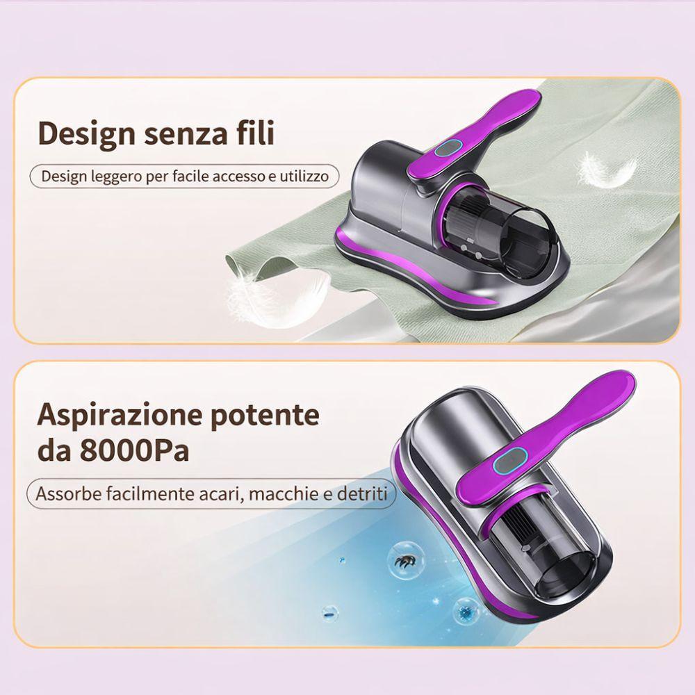 aspirapolvere antiacaro portatile senza fili - foto 2