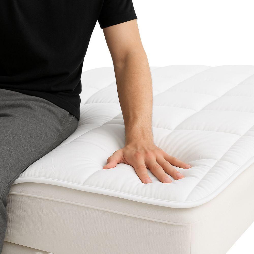  topper singolo /una piazza e mezza /matrimoniale traspirante trapuntato anallergico con elastici - foto 2