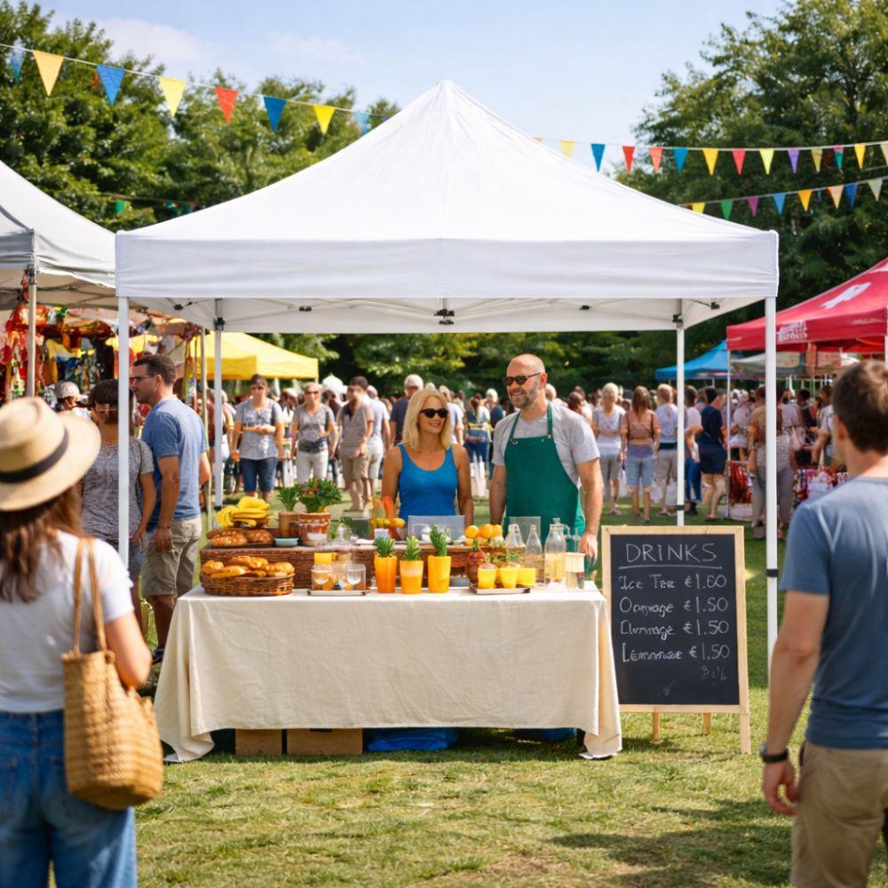  gazebo richiudibile a fisarmonica 3x3 m 25 mm pop up salvaspazio con borsa trasporto - foto 3