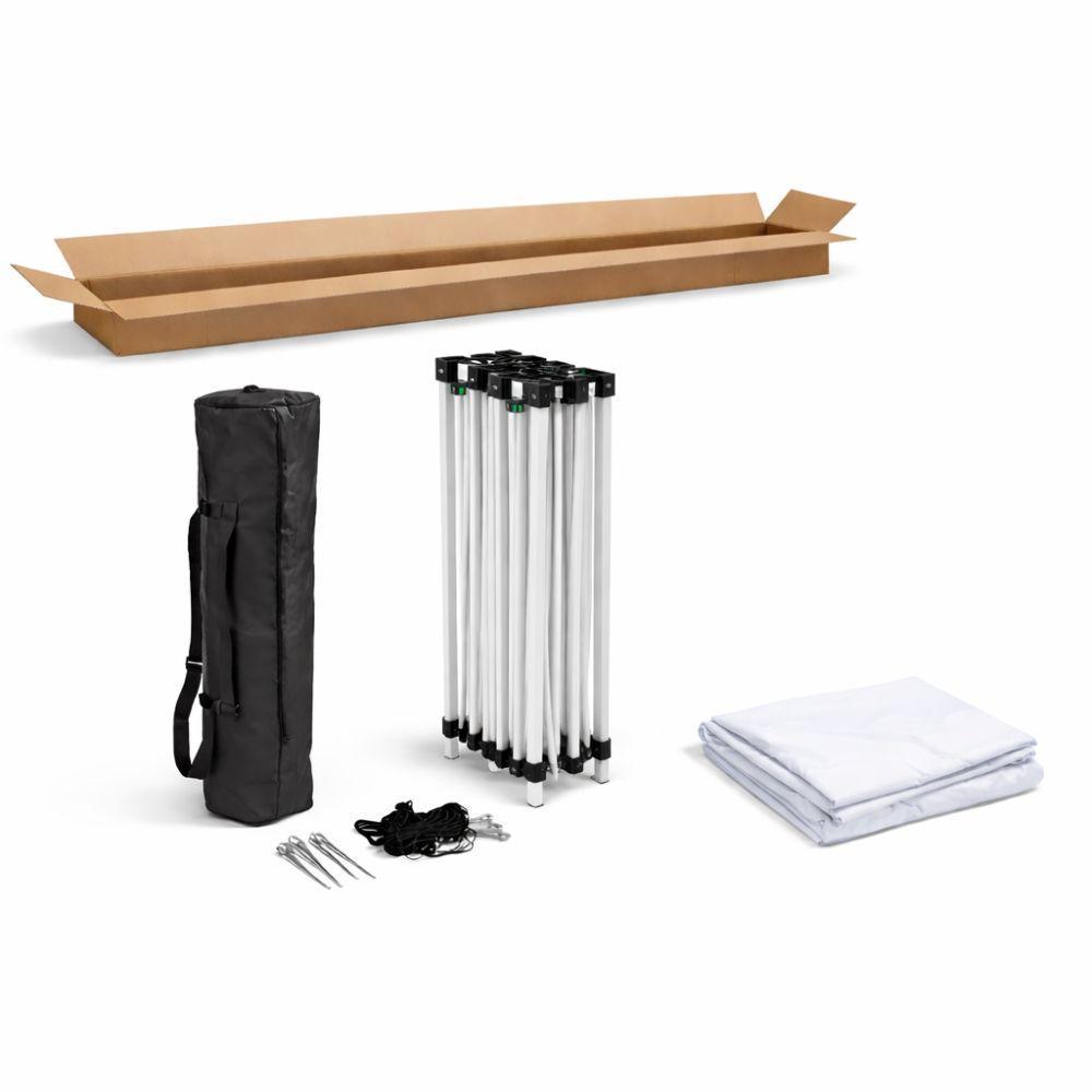  gazebo richiudibile a fisarmonica 3x3 m 25 mm pop up salvaspazio con borsa trasporto - foto 4