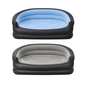 Divano gonfiabile 2 posti con seduta morbida ed ergonomica base stabile anti ribaltamento ideale per relax e come idea regalo