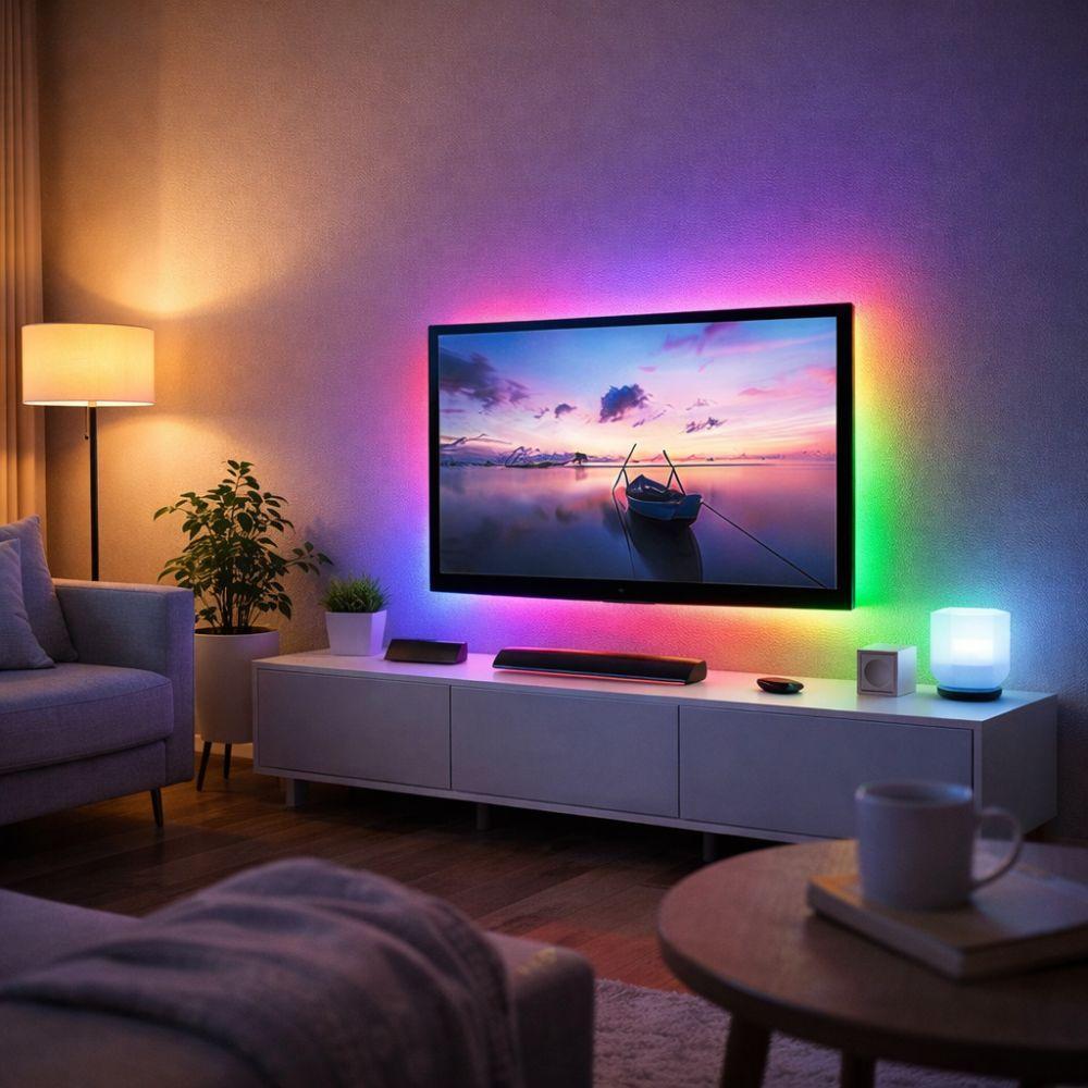  striscia led rgb 5 metri con telecomando – illuminazione multicolore - foto 4