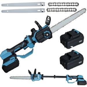 Motosega a catena 2×5ah 12” con asta telescopica
