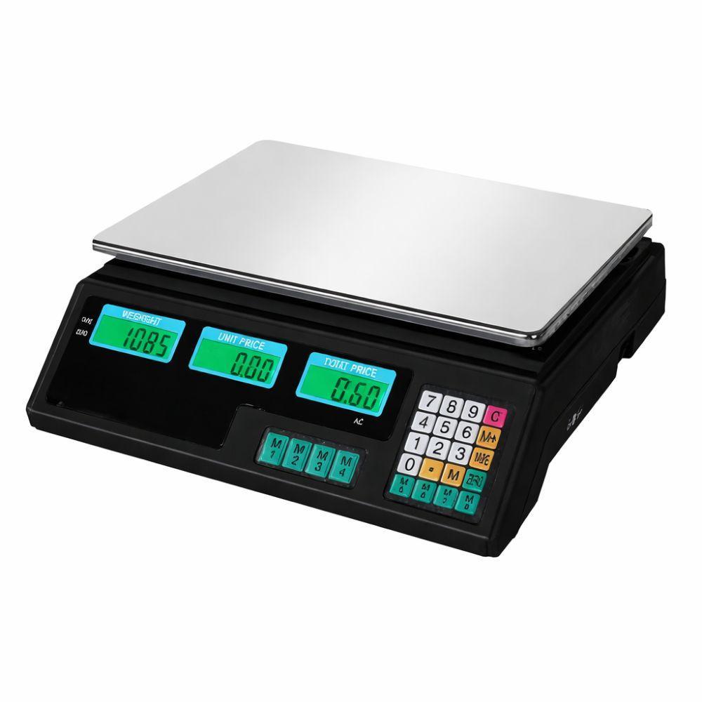  bilancia elettronica digitale professionale max 40 kg con piatto in acciaio inox – divisione di pesata 2 g - foto 1