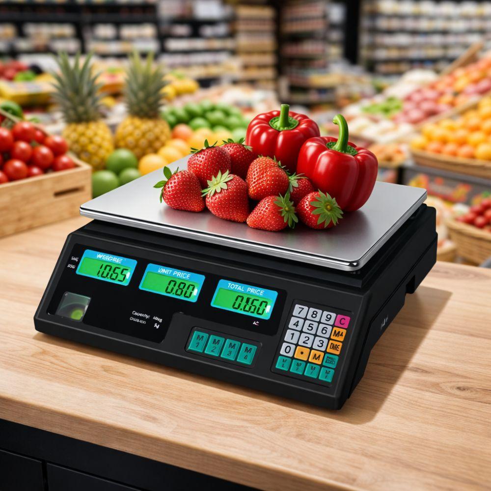  bilancia elettronica digitale professionale max 40 kg con piatto in acciaio inox – divisione di pesata 2 g - foto 4