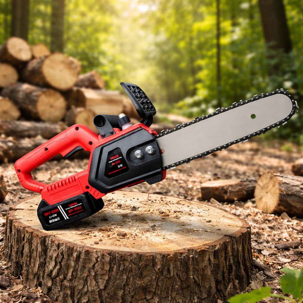  motosega elettrica professionale 12” – 48v con 2 batterie - foto 5