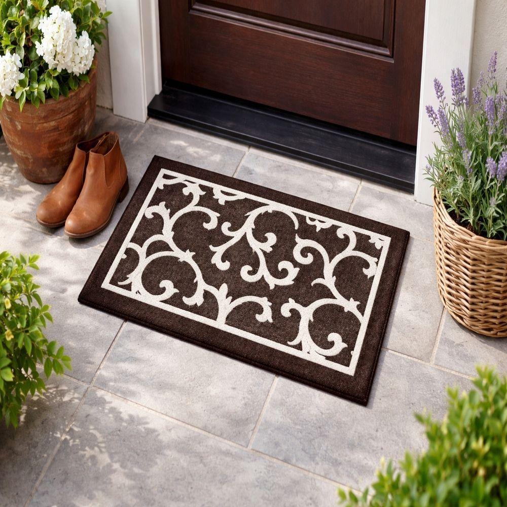  tappeto antiscivolo decorativo fantasia elegance, uso interno ed esterno - foto 2