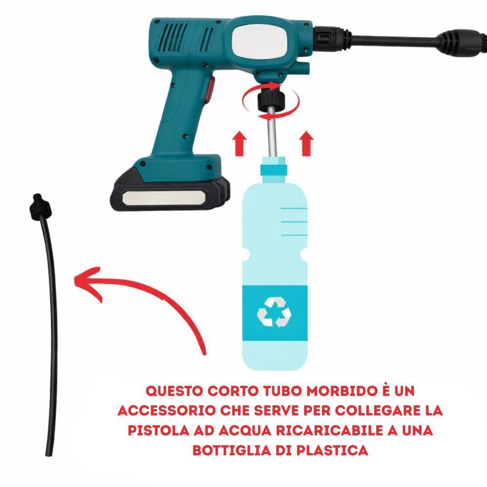  idropulitrice portatile con due batterie da 24v e accessori inclusi - foto 4