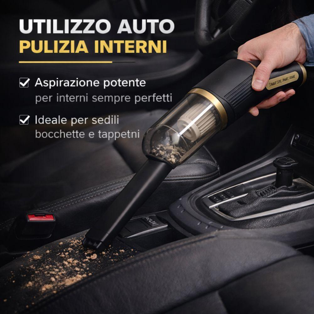  aspirapolvere portatile ricaricabile senza fili  multiuso auto e casa con accessori - foto 4