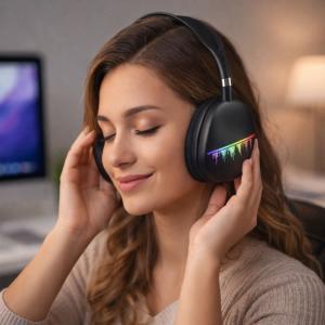 Set di cuffie wireless bluetooth e smartwatch con tre cinturini intercambiabili