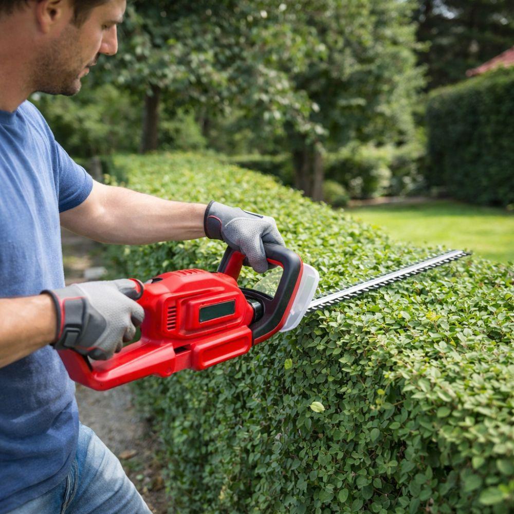  tagliasiepi elettrico 48v 1200w lama 56cm cordless con batteria - foto 2