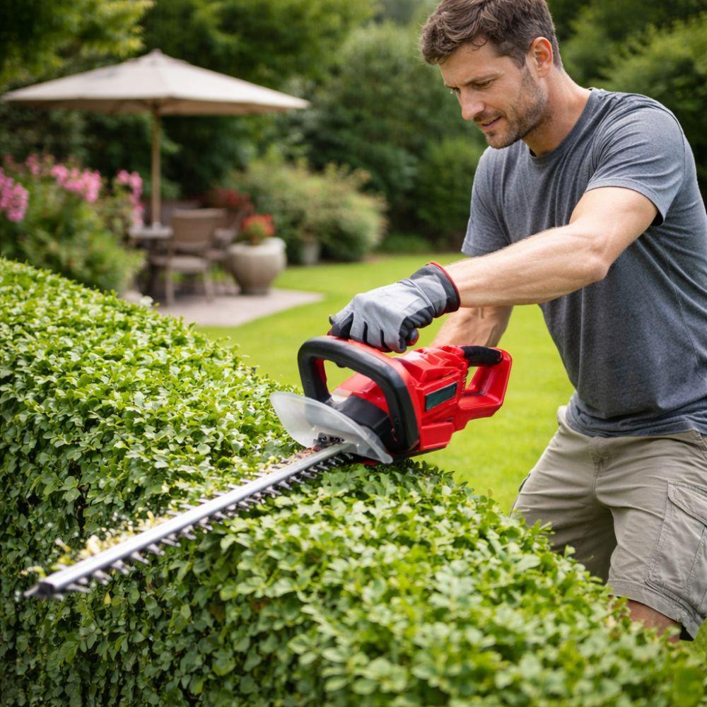  tagliasiepi elettrico 48v 1200w lama 56cm cordless con batteria - foto 4