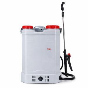 Pompa a spalla 16l elettrica a batteria 12v con lancia telescopica regolabile