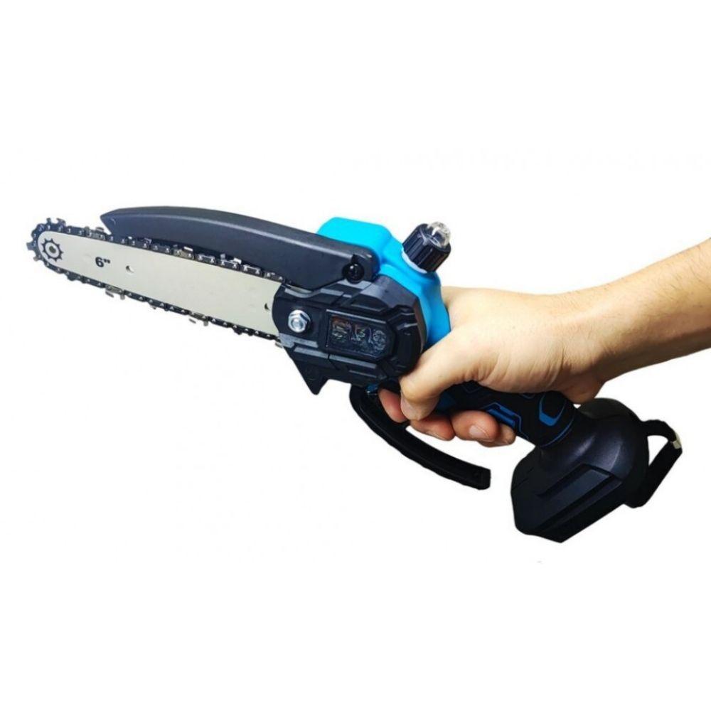  motosega a batteria 24v 6” cordless con accessori e valigetta - foto 4