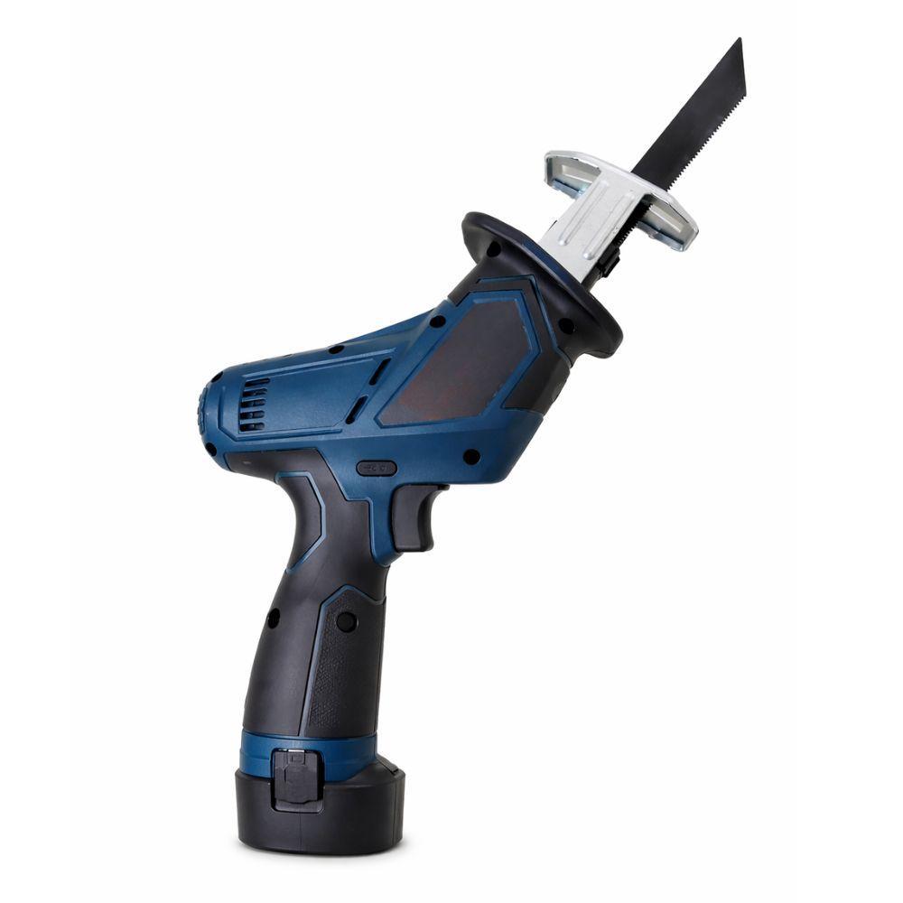  sega a gattuccio con due batterie da 18v, lame incluse per legno metallo/plastica e valigetta - foto 4