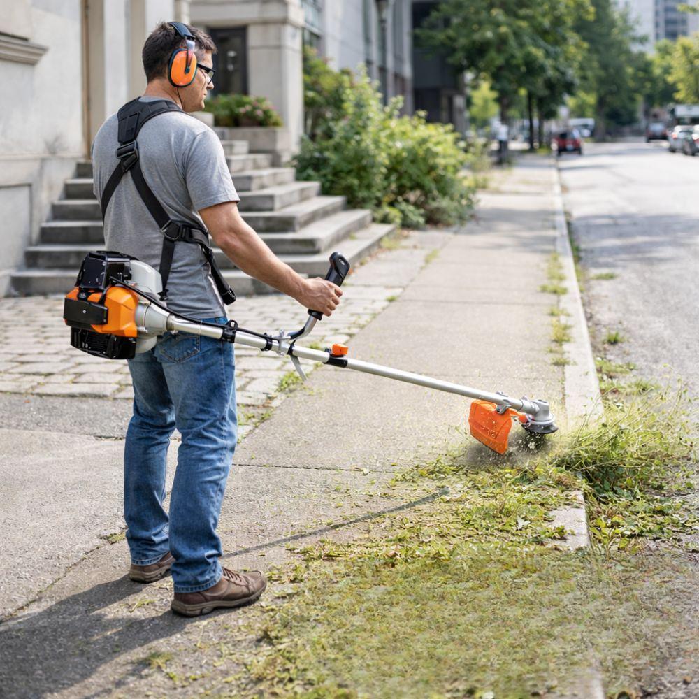  decespugliatore a scoppio 49,3cc 5,2kw con accessori inclusi - foto 4