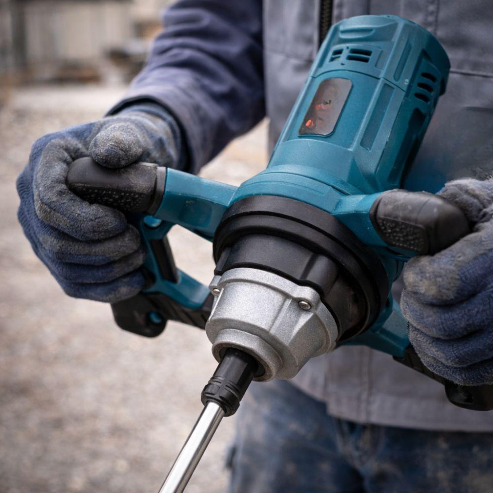  miscelatore elettrico con due batterie da 48v e accessori inclusi - foto 5