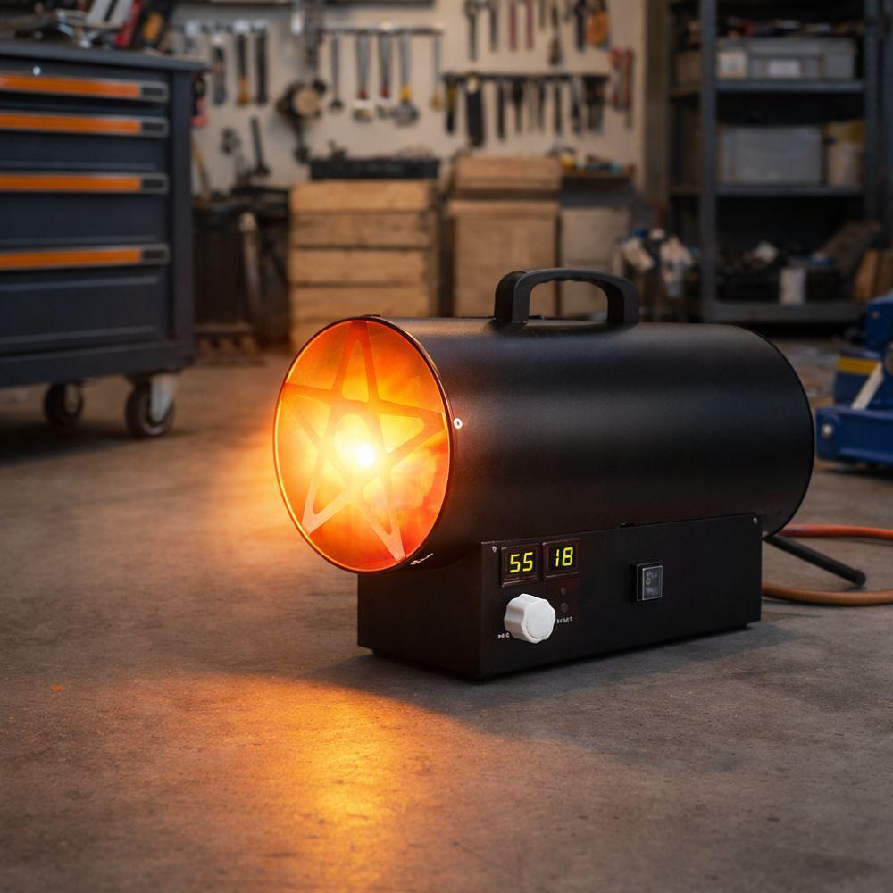  riscaldatore industriale a gas 25kw con display temperatura e accensione automatica - foto 4