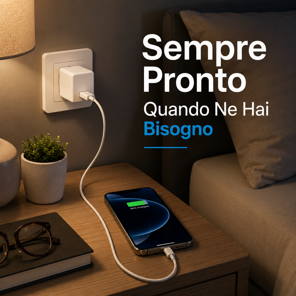  caricatore usb con cavo incluso usb c da 1 metro - foto 2