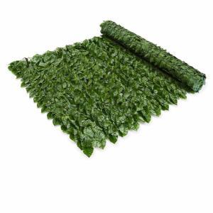 Siepe artificiale sempreverde privacy 1x3 metri, edera finta per balcone recinzione giardino
