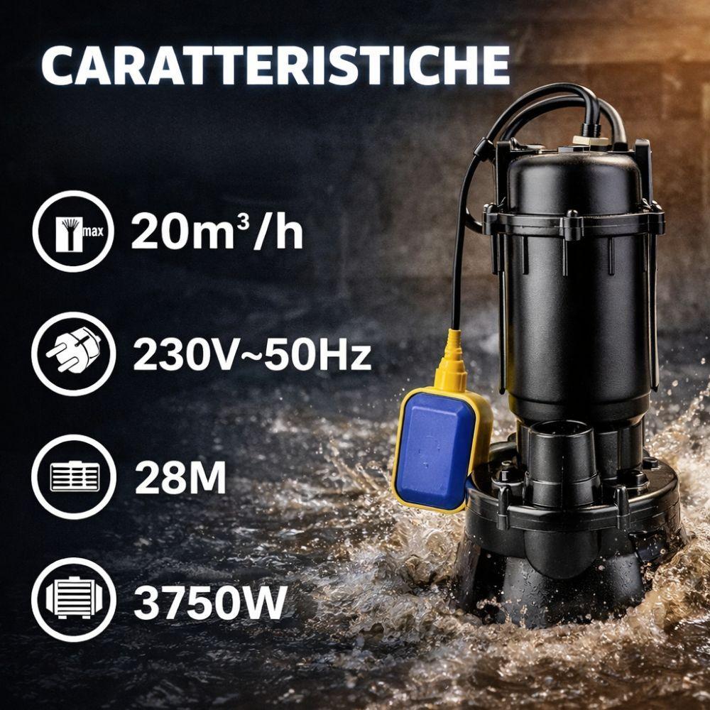  pompa ad immersione 3750w ideale per ogni esigenza - foto 2