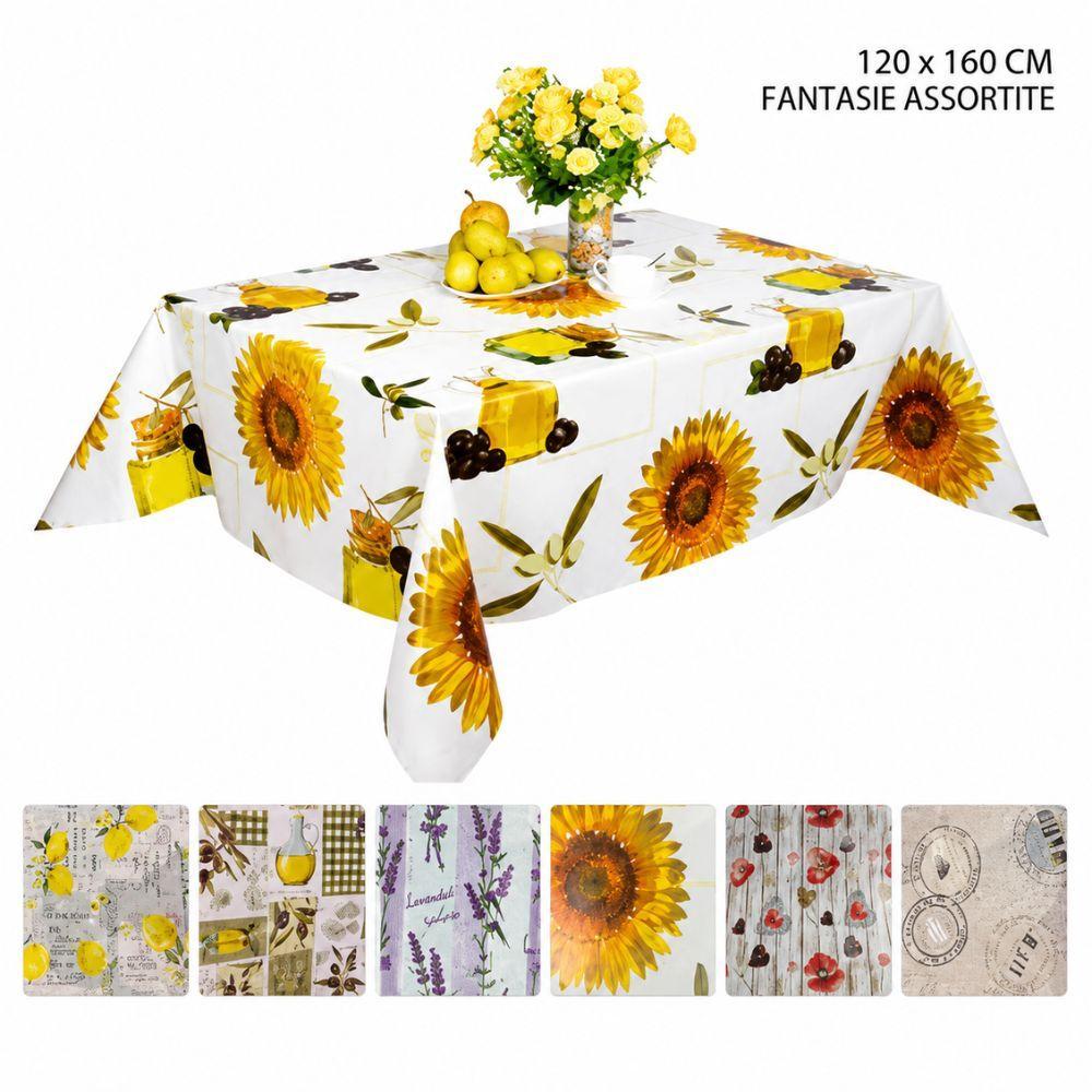  tovaglia da tavola fantasie assortite 120x160 cm antimacchia lavabile - foto 1