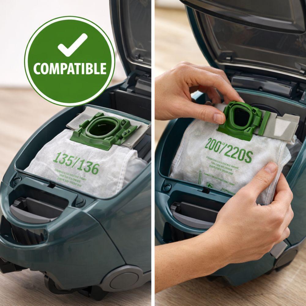  sacchetti aspirapolvere compatibili folletto con diverse misure - foto 2