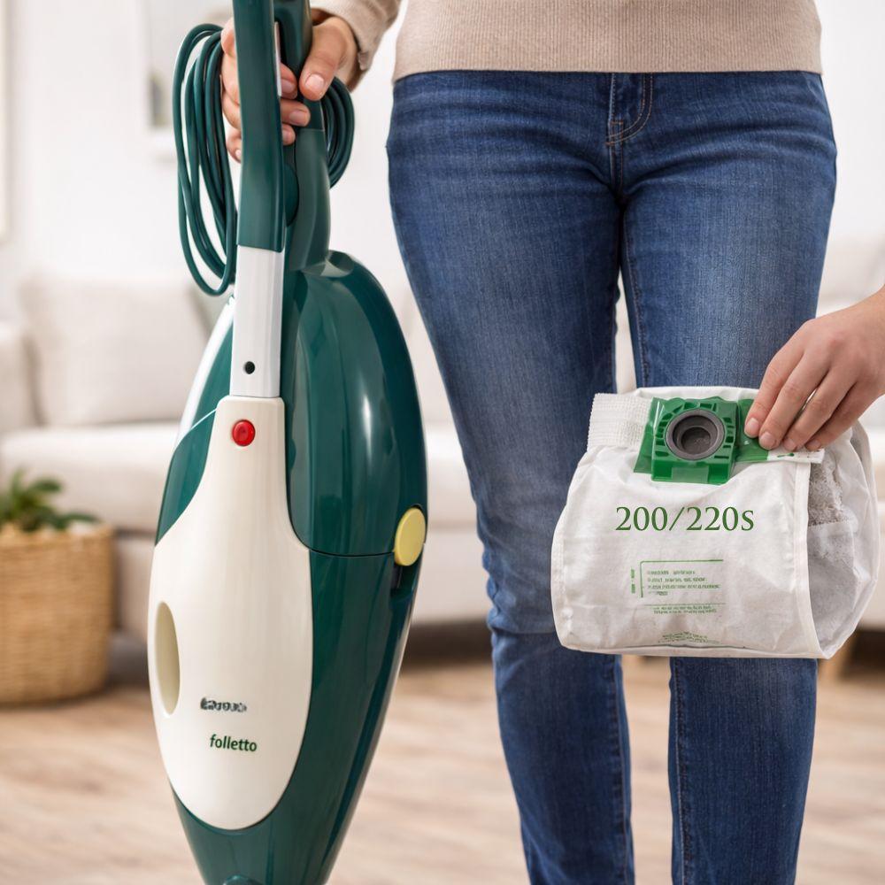  sacchetti aspirapolvere compatibili folletto con diverse misure - foto 3