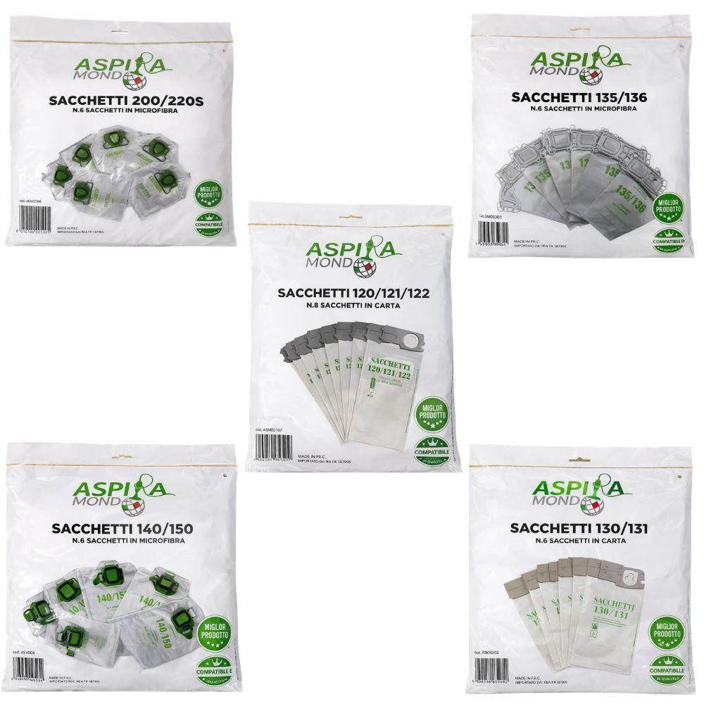  sacchetti aspirapolvere compatibili folletto con diverse misure - foto 4