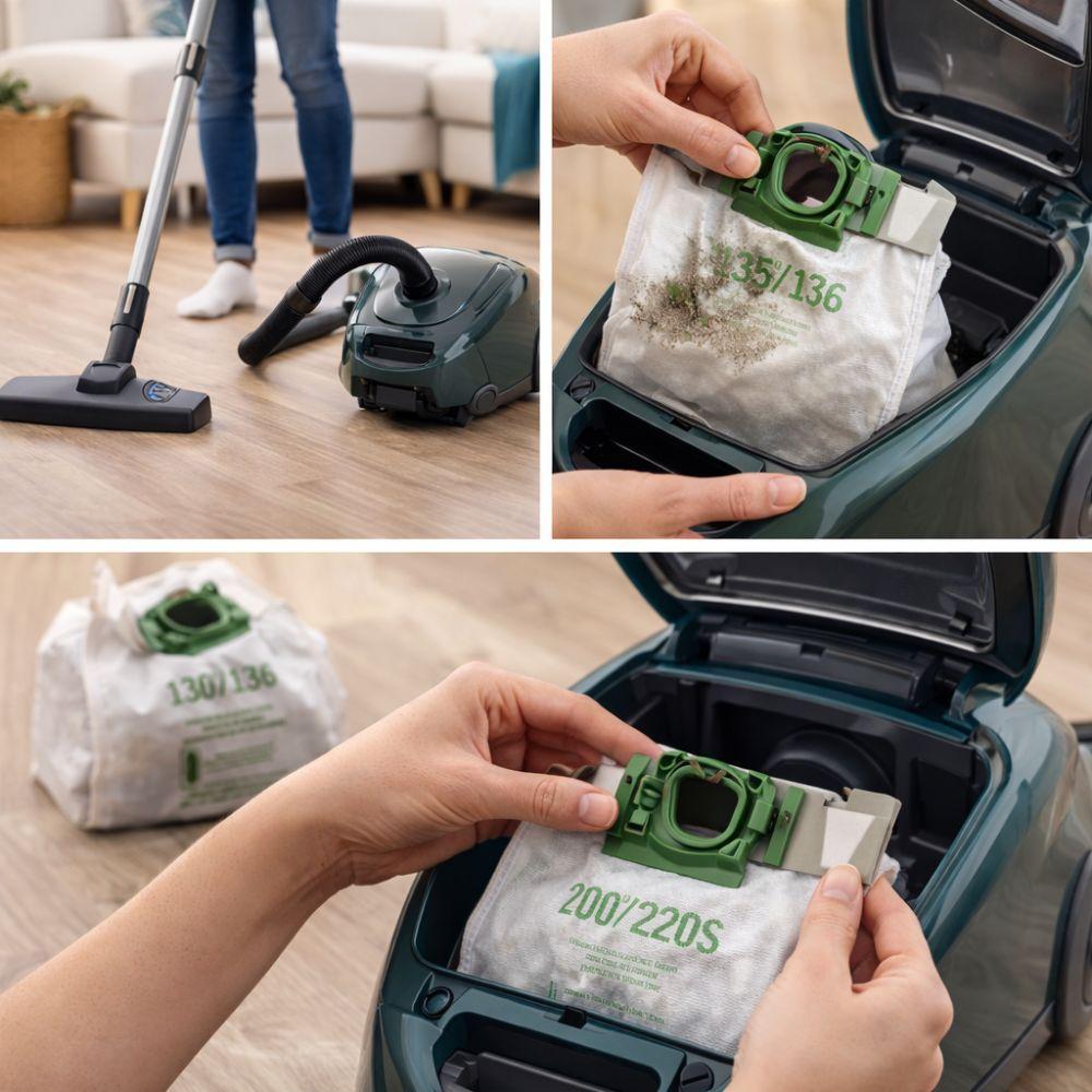  sacchetti aspirapolvere compatibili folletto con diverse misure - foto 5