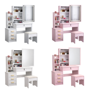 Toeletta per trucco con specchio contenitore scorrevole...