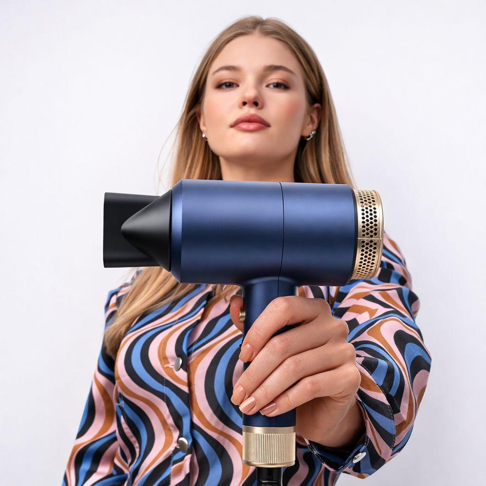  phon per capelli professionale 1800w con 2 velocità e 3 impostazioni di calore - foto 3