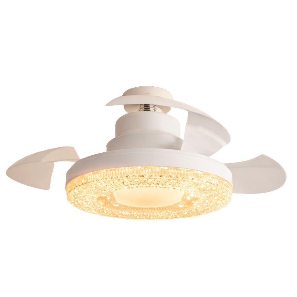  ventilatore da soffitto con luce led integrata e  ventola retrattile 2 in 1 - foto 1